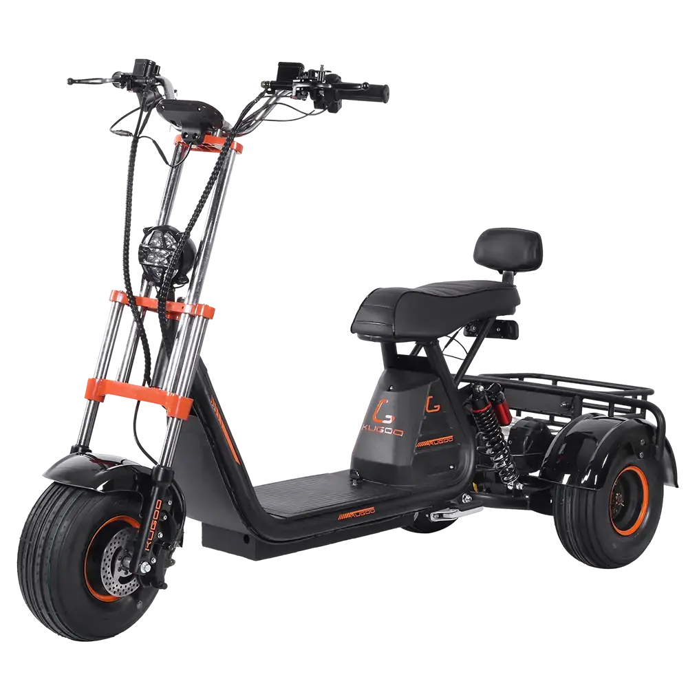 1.webp Kugoo C4 Electric Trike – 3-Wheels Electric Scooter with Powerful Motor and Rear Cargo Rack - Image 1
